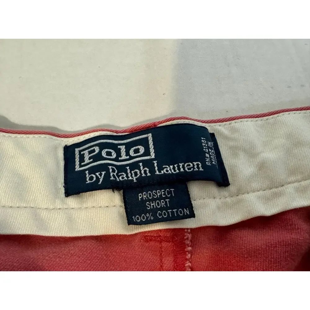 Polo Ralph Lauren Men's Chino Shorts Heather Red Size 34‎